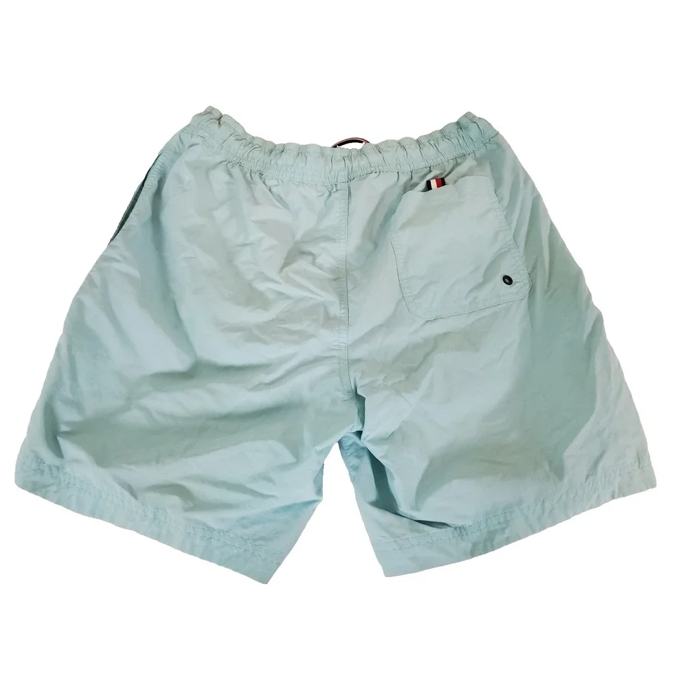 Tommy Hilfiger Mens Swim Shorts Size Medium  Mesh Lined Beach Blue Green